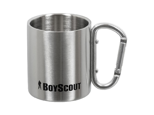 Термокружка 200 мл , ручка-карабин,нерж сталь BOYSCOUT 61086/48